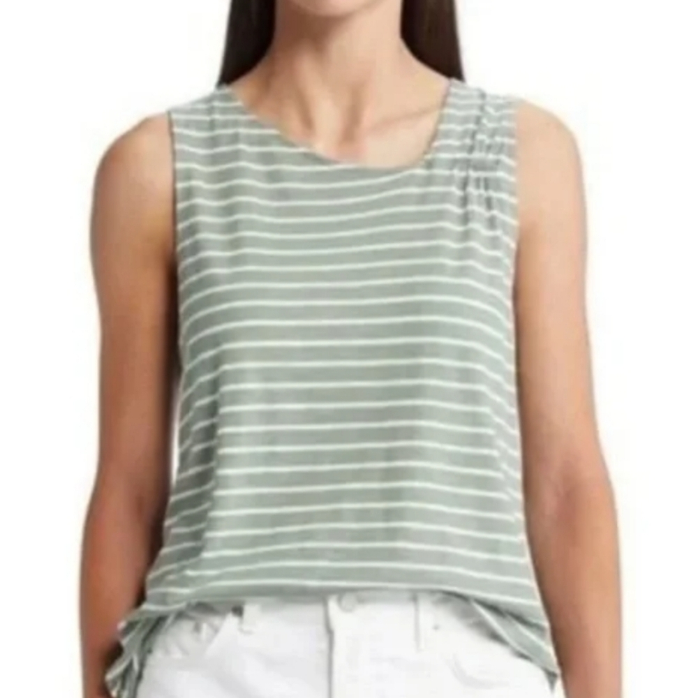 NWOT Caslon Women's S Flowy Asymmetrical Striped Tank